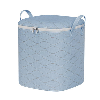 Folding Plastic Storage Box For Storage Under The Bed Odorless Moistureproof Trash Can Suitable For Pillows Coats Blankets White Translucent