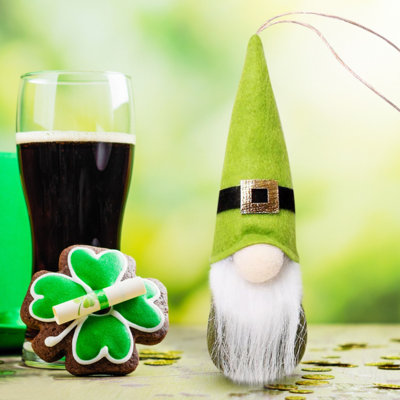 Ensemble d'ornements nains de poupée gnome de Saint-Patrick