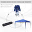 Verde 3 x 3M Garden Pop Up Gazebo Height Adjustable Marquee Tent-37142167