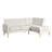 Gomez Sofa Bumper Sectional Cream