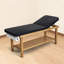 Table d’examen médical, lit d’examen médical avec cadre en bois, table d’examen de thérapie physique avec dossier réglable, tablette de rangement et distributeur de rouleau de papier pour les centres de réadaptation des hôpitaux, 500 lb
