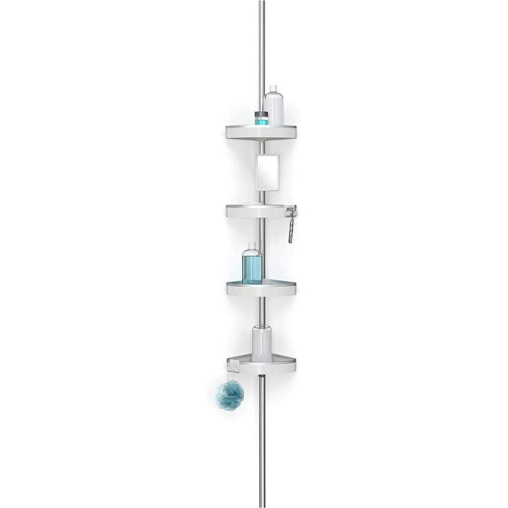 ToccoLeggero Tension Pole Stainless Steel Shower Caddy