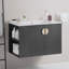 Meuble-lavabo simple 29,9 po avec plateau en céramique Warbeck-688534127