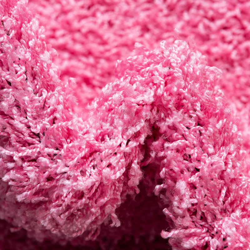 Angeline Indoor Rug, Round 5'3", Taffy Pink