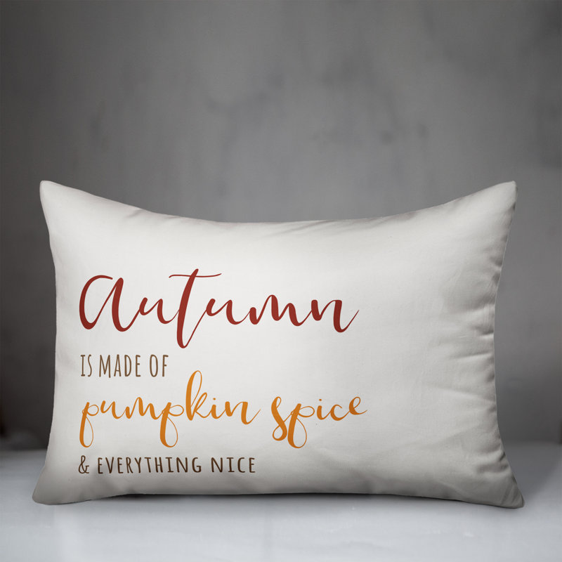  Housse de coussin lombaire Autumn Is Made of Pumpkin Spice