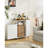 Kitchen Island Cart With Storage Cabinet, Mobile Kitchen Island Trolley With Hidden Trash Bin Cabinet For Kitchen Or Dining Room, White And Walnut