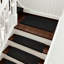 Tapis d'escalier intérieur antidérapant 14 pièces avec 1 tapis d'atterrissage (noir, ensemble de 15)-2128707297