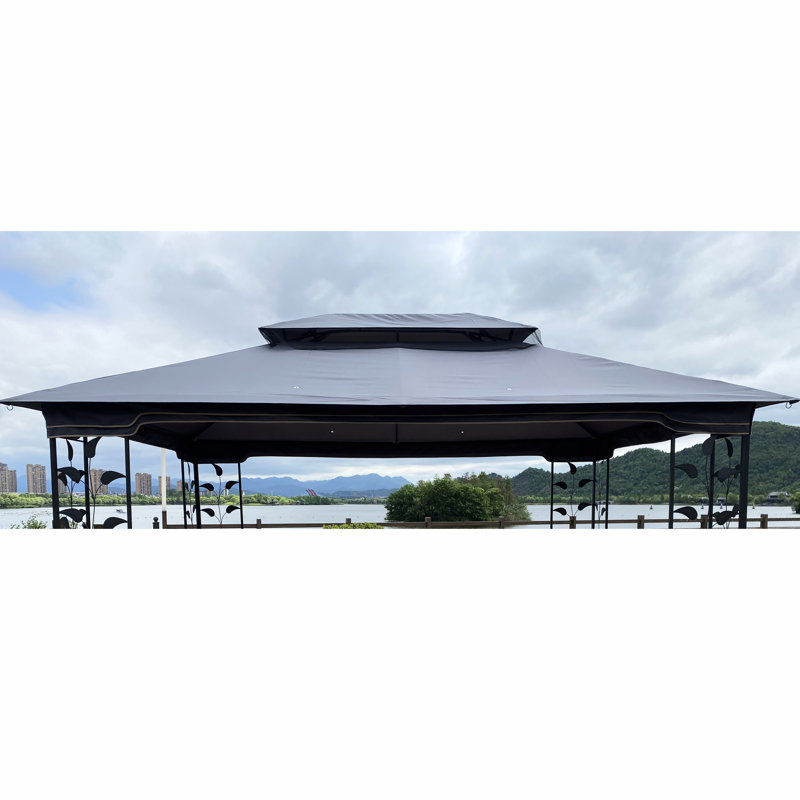Remplacement pour pavillon de jardin 13 x 10 pi - Toile de protection grise et imperméable