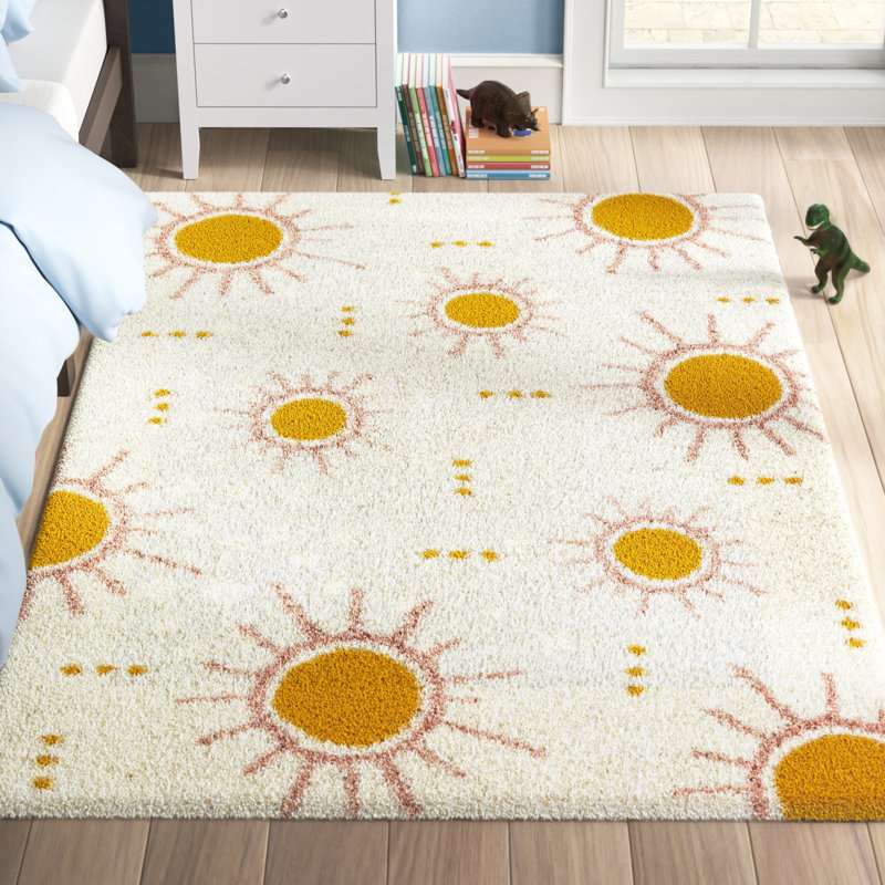 Nyle Polypropylene Plastic Rug, Rectangle 5'3" x 7'
