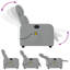  Fauteuil de massage inclinable gris clair-664986324