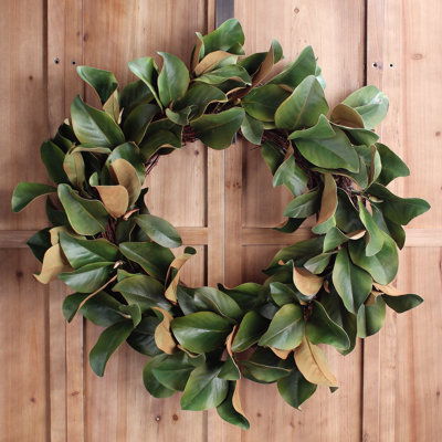 Couronne de magnolia 30 po Real Touch