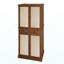 Armoire de rangement 4 portes avec 1 tiroir et 4 tablettes intérieures réglables - Armoire de rangement autoportante