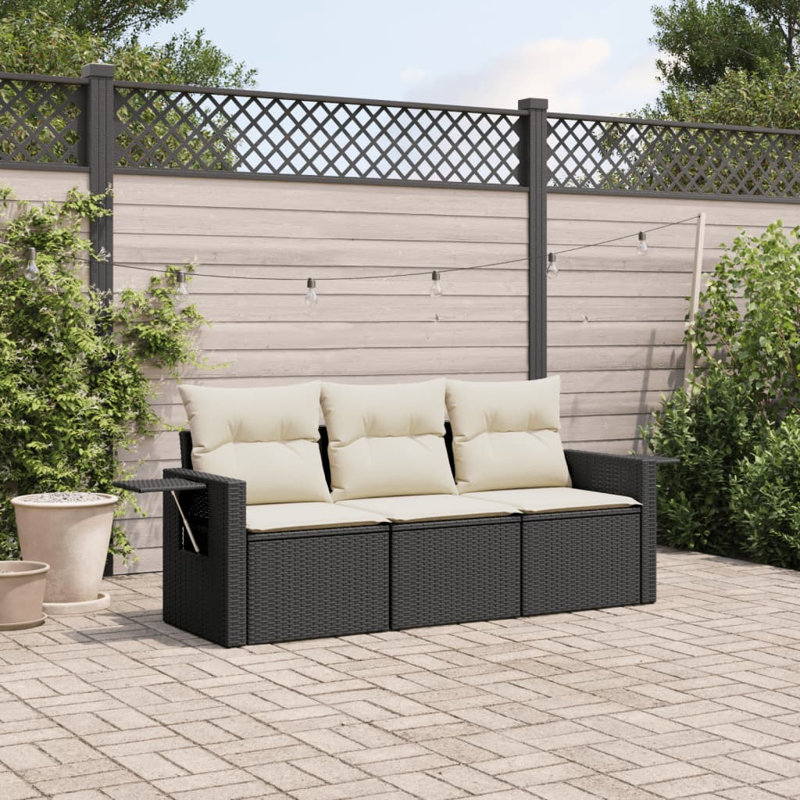 Ensemble de canapé de jardin modulaire en rotin PE Vidaxl