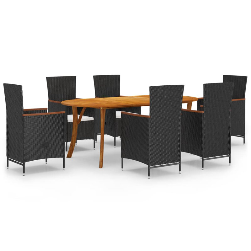 Ensemble de salle à manger ovale 6 personnes 79,1 po Lazzaro