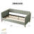 Upholstered Linen Twill Daybed-1339874783