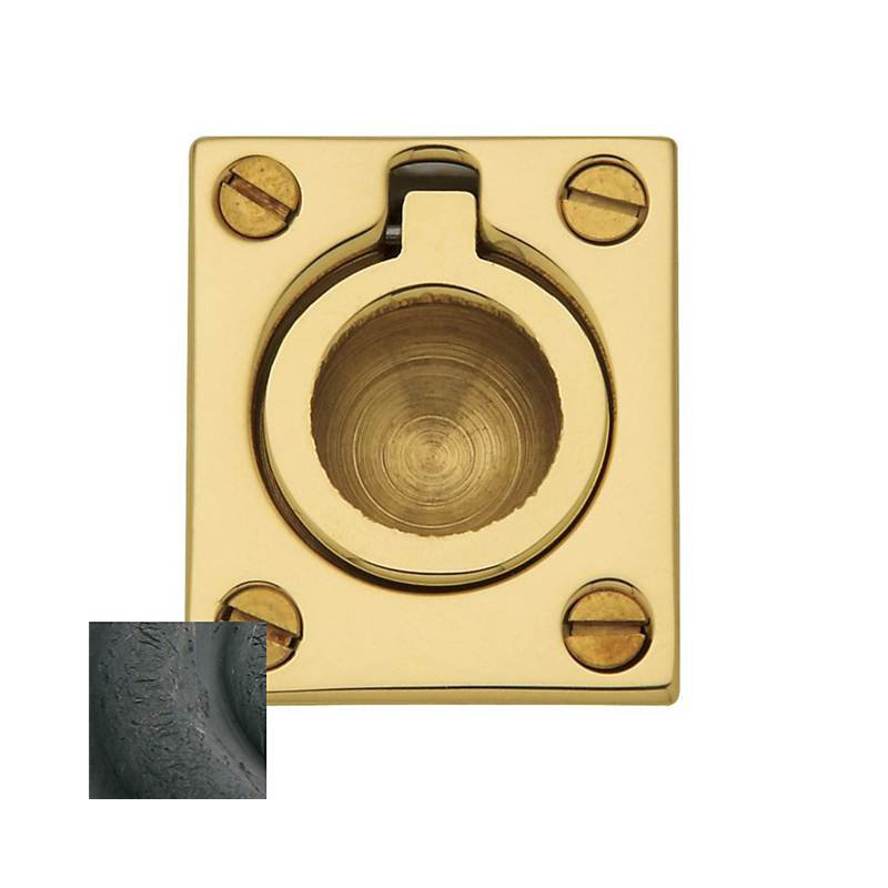 Flush Ring Pull, Distressed Oil-Rubbed Bronze