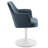 Lippa Performance Velvet Swivel Dining Armchair-105239672-105239673