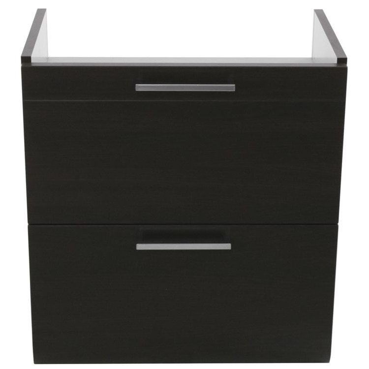 Luna 22.5'' Single Bathroom Vanity Base Only, Wenge