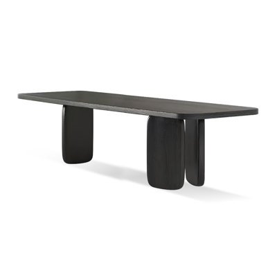 Table de salle à manger rectangulaire noire