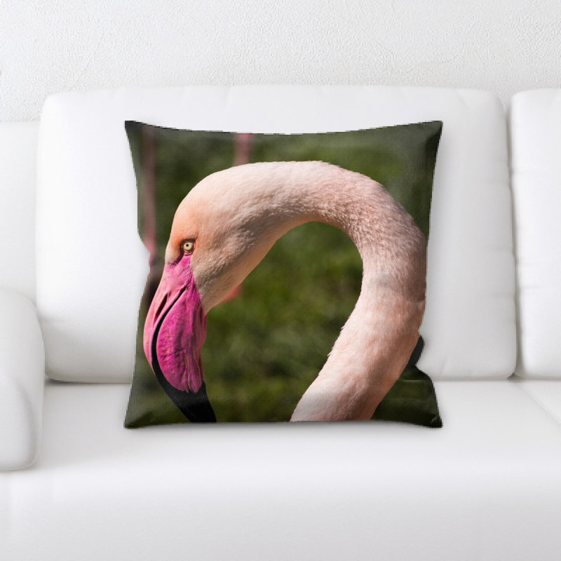 Coussin flamant rose