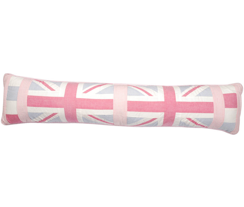 Gracelyn Draught Excluder, Black Chambray/Black Gingham/Off White
