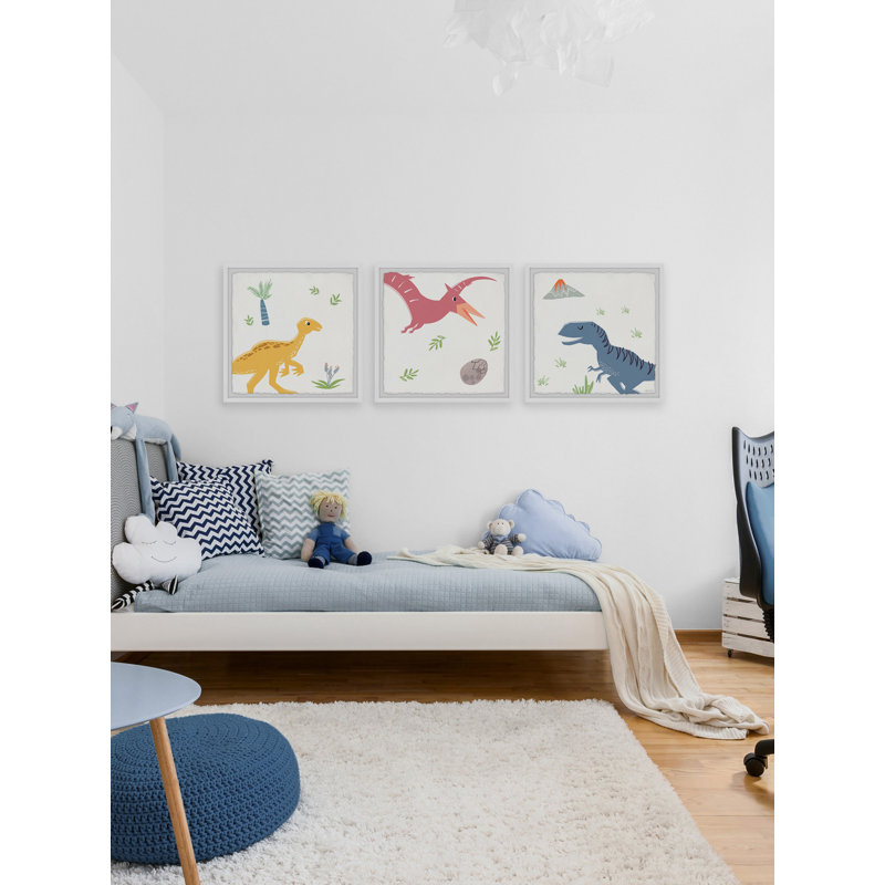 Rylan 3 Piece Single Picture Frame Print Set, 30cm H x 90cm W