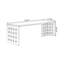 Bureau rectangulaire brun en bois massif-129250357