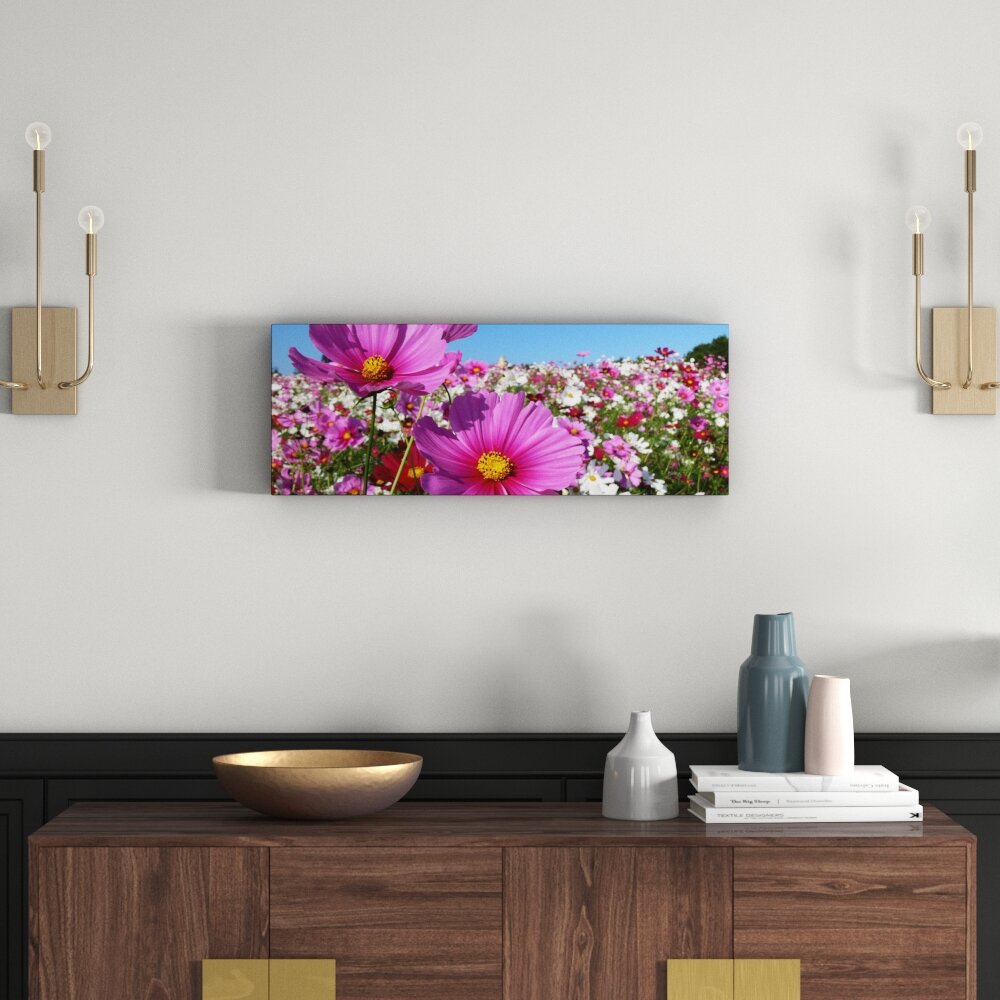 Glasbild Wildflower Meadow I, Kunstdruck