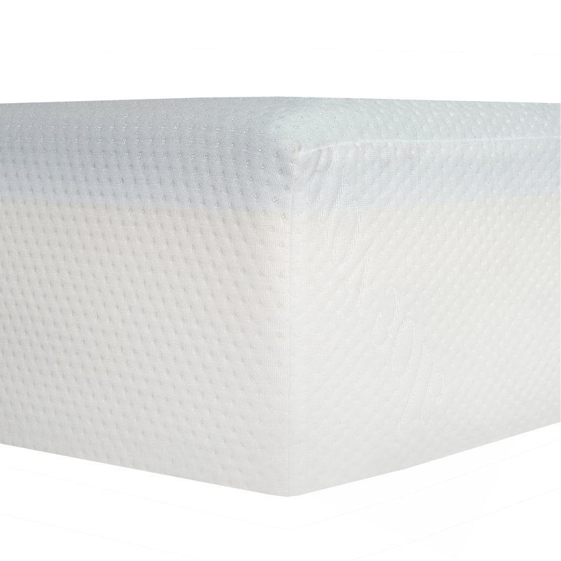 6 po Matelas ferme en mousse viscoélastique imprégnée de gel, blanc