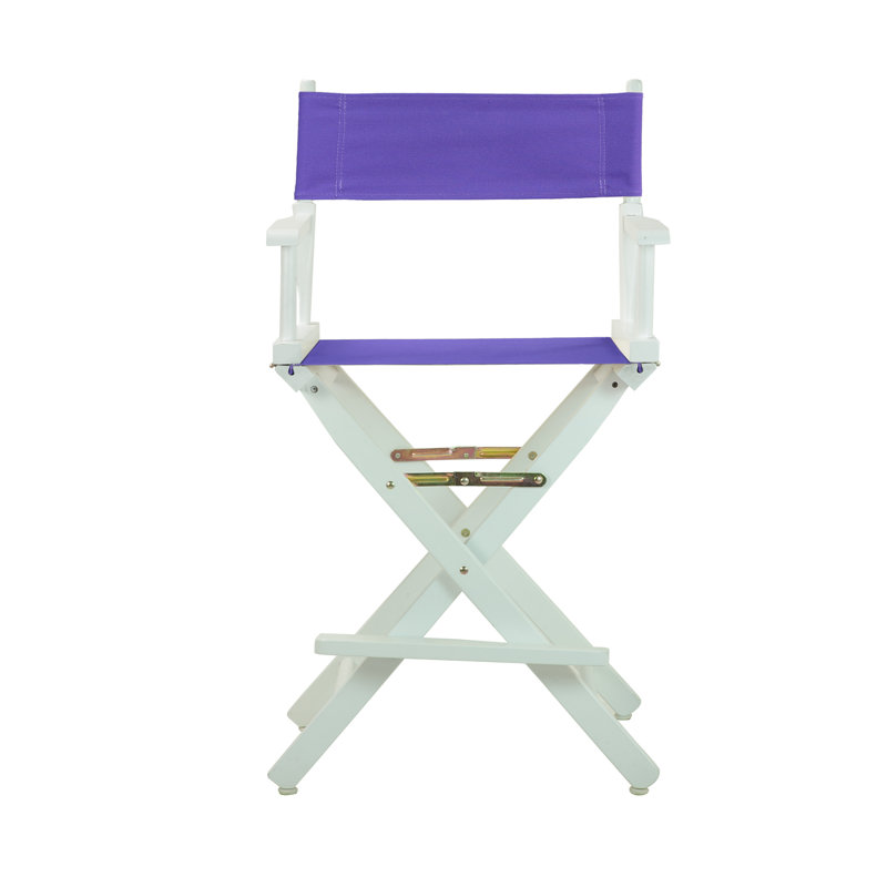 Chaise de réalisateur pliante 24 po, Noir, noir, noir, noir, Mauve