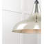 Frankley 1 - Light Silver/Black Dome Pendant