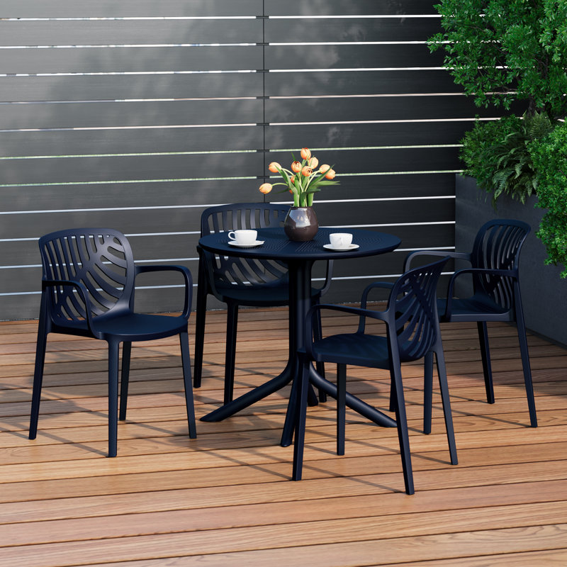 Ensemble repas extérieur pour 4 personnes, Marine