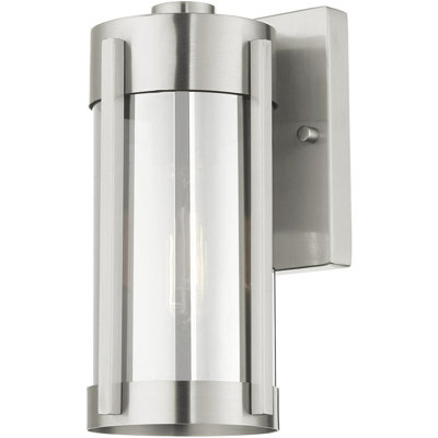 2 Light Outdoor Wall Lantern Pendant, Electrical Plated Smoke Glass Shade