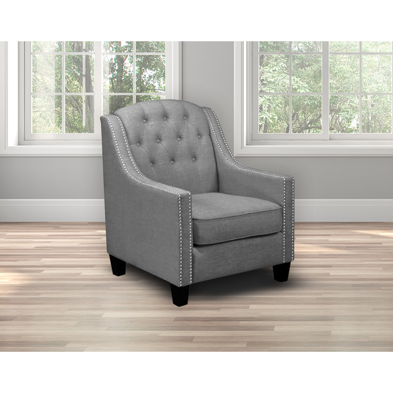 Fauteuil Martingale, 100 % lin gris