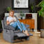 Arthurs 75cm Wide Glider Ergonomic Recliner-1440596090