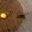Table basse ronde en bois pour le salon, table basse rustique naturelle pour appartement, assemblage facile