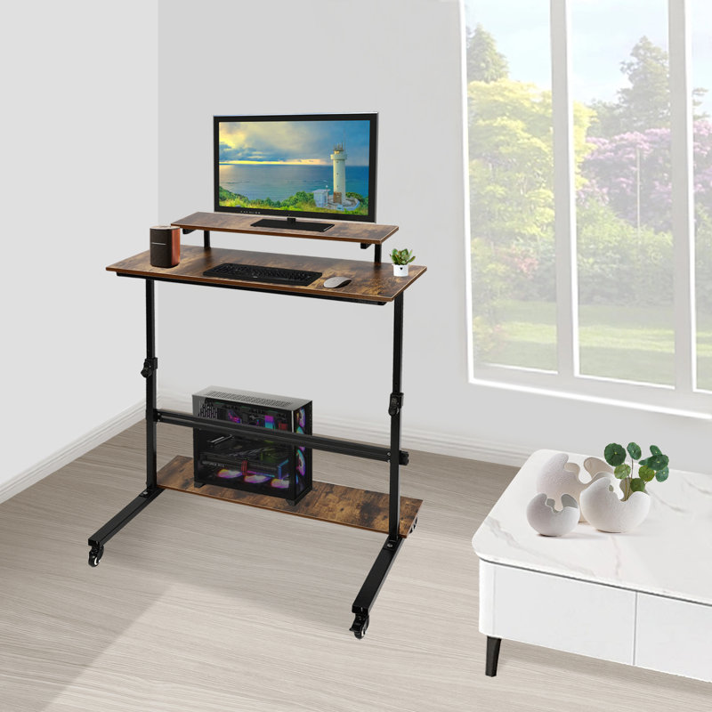 Bureau d'ordinateur réglable en hauteur Lendia