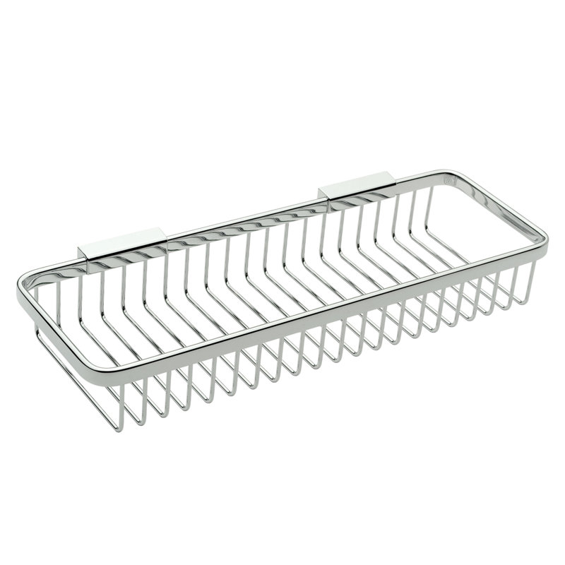 Hotelier 15-3/8" Toiletry Basket, Polished Chrome