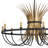 10 - Light Dimmable Drum Chandelier-70048055