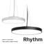 Luminaire suspendu rond Rhythm Essentials - l 18 po - direct / indirect - blanc-121738964-121738962-121738961
