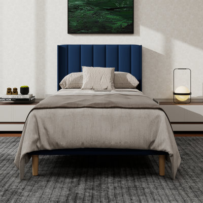 Structure de lit plateforme tapissier avec oreilles