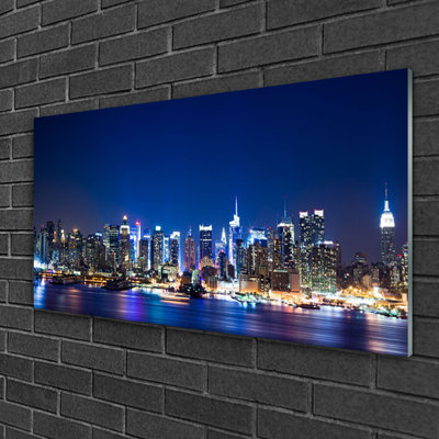 City Houses - Unframed Photograph on Glass
