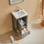Meuble-lavabo simple autoportant de 18 po avec plateau entièrement assemblé