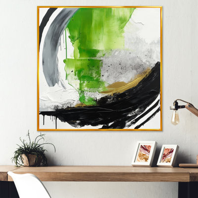 " Green And Black Geometric Enchantment I "