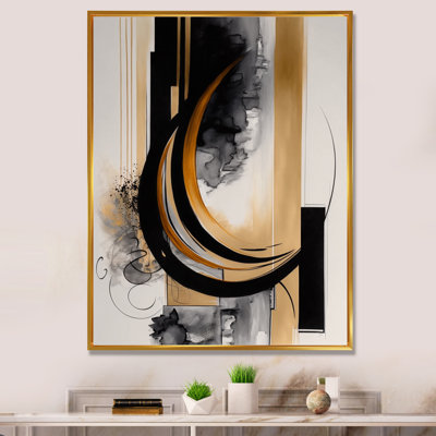 Gold Touch Art Deco II - Abstract Wall Art