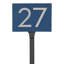 Floating 1-Line Lawn Address Sign-669038541-669038485-659383323