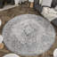 Crete Esmay Performance Grey Medallion Rug-1211255366