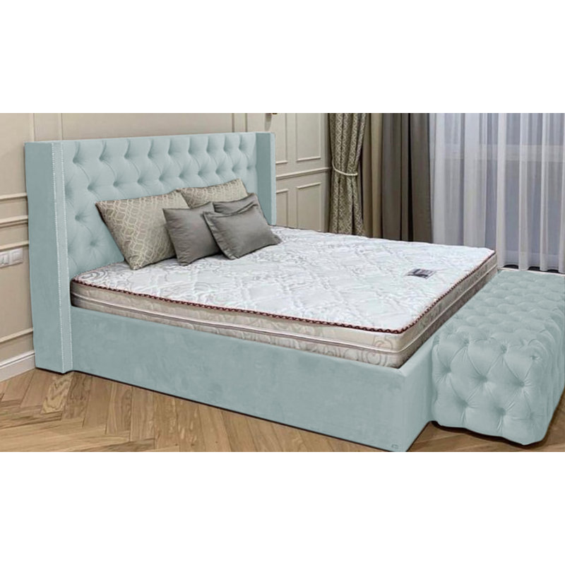 Upholstered Ottoman Storage Bed, Single (3'), Light Grey
