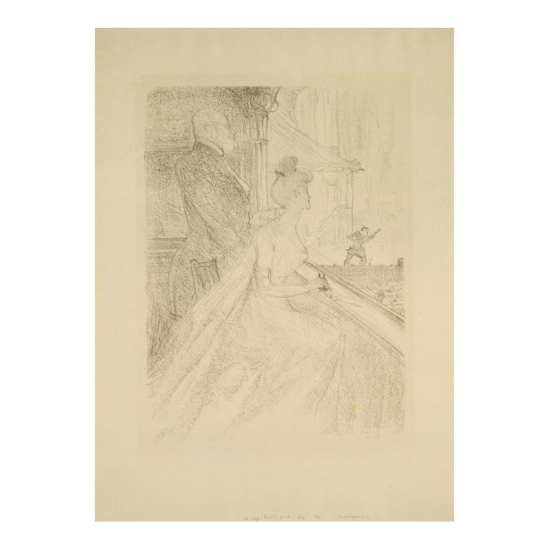 «La Loge: A Performance of Faust» par Henri de Toulouse-Lautrec - estampe numérique, H 20 po x l 16 po