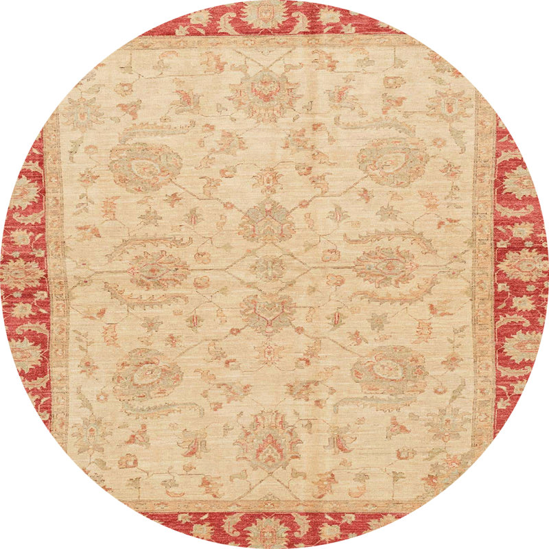 Abstract Indoor Rug, Round 3'